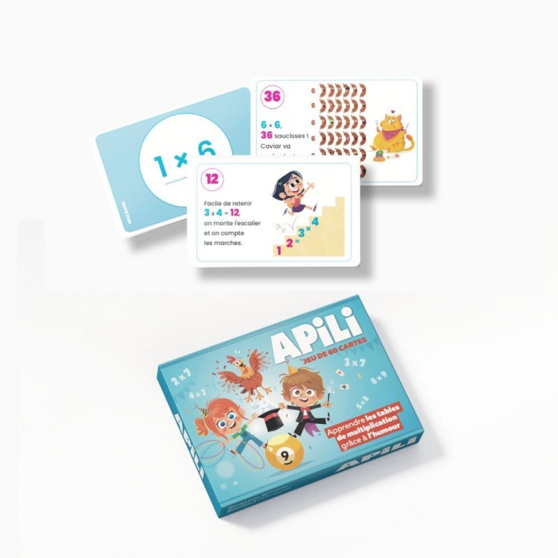 Jeu De Cartes Les Tables De Multiplication Apili Editions Libert