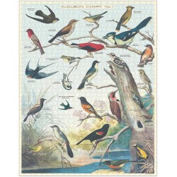 Puzzle vintage oiseaux Cavallini